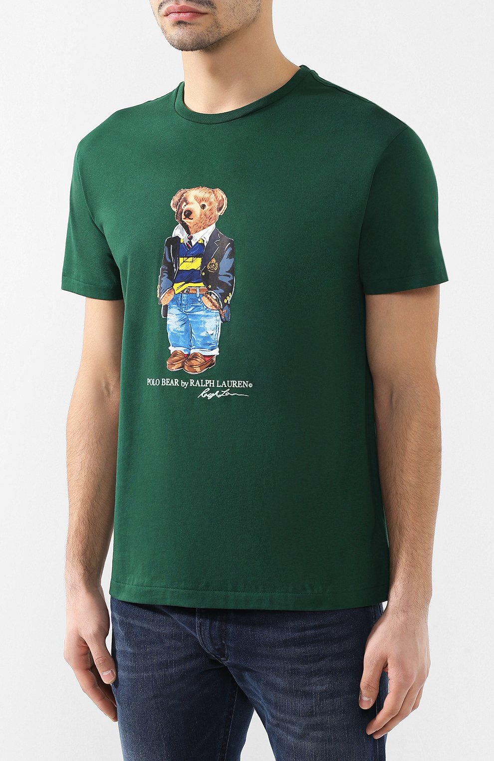 Хлопковая футболка  POLO RALPH LAUREN, арт. 710740346, фото 3