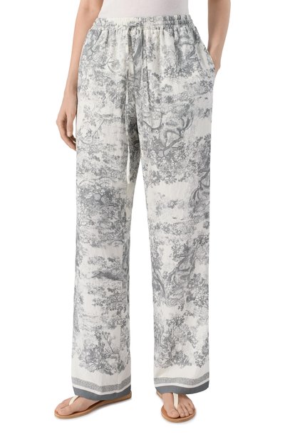 Хлопковые брюки SEVEN LAB серого цвета по цене 18900 руб., арт. SPV.08.206.357, фото 3 Хлопковые брюки SEVEN LAB, арт. SPV.08.206.357, фото 3