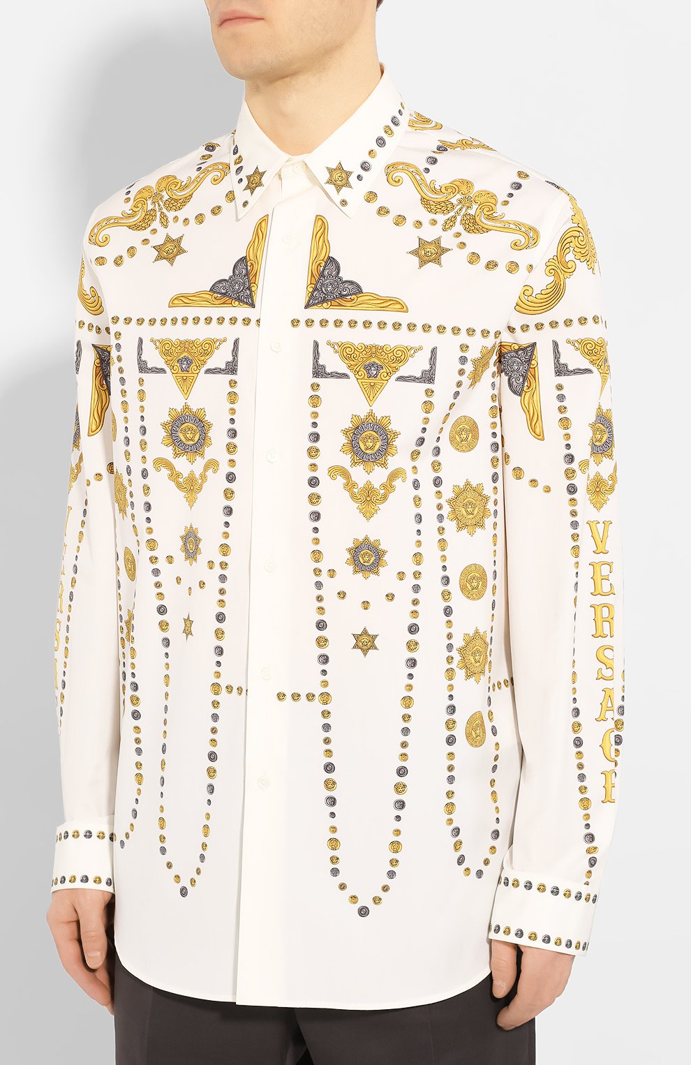 Хлопковая рубашка VERSACE, арт. A84777/A232731, фото 3