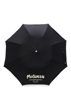 Мужской складной зонт ALEXANDER MCQUEEN черного цвета, арт. 663426/4A71Q | Фото 1 (Материал: Текстиль, Синтетический материал, Металл; Материал сплава: Проставлено; Нос: Не проставлено)