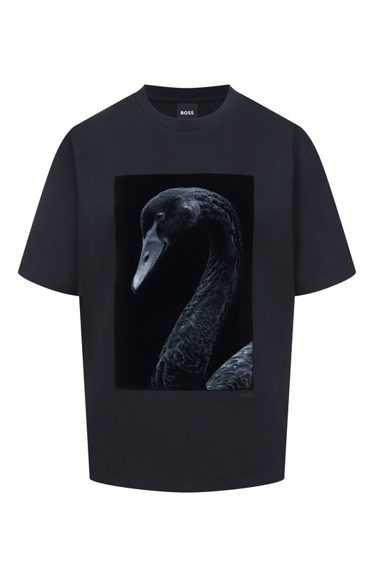 Хлопковая футболка BOSS 50563277 Чёрный 50563277