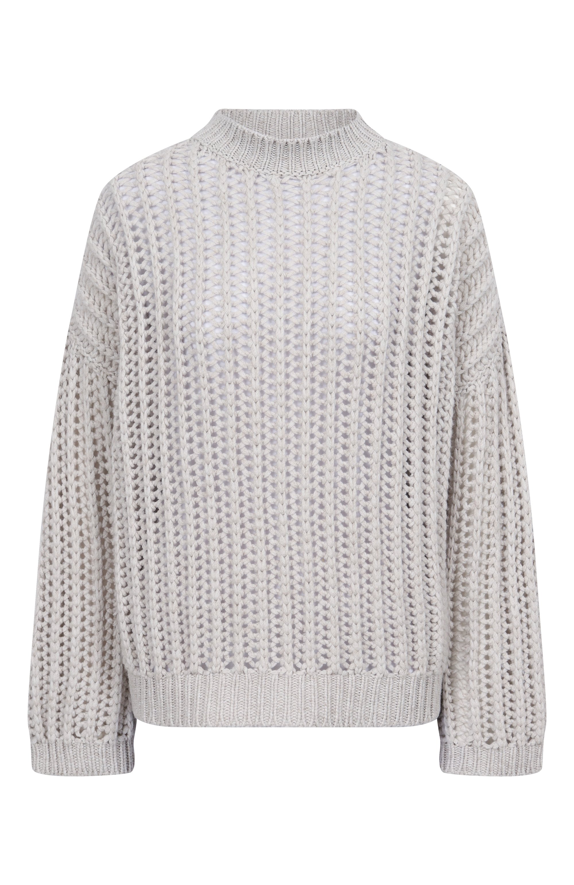 Кашемировый свитер BRUNELLO CUCINELLI серого цвета по цене 382500 руб., арт. M52363800, фото 1 Кашемировый свитер BRUNELLO CUCINELLI, арт. M52363800, фото 1