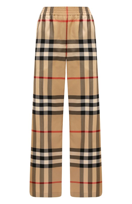 Хлопковые брюки Burberry 8071101 Бежевый 8071101