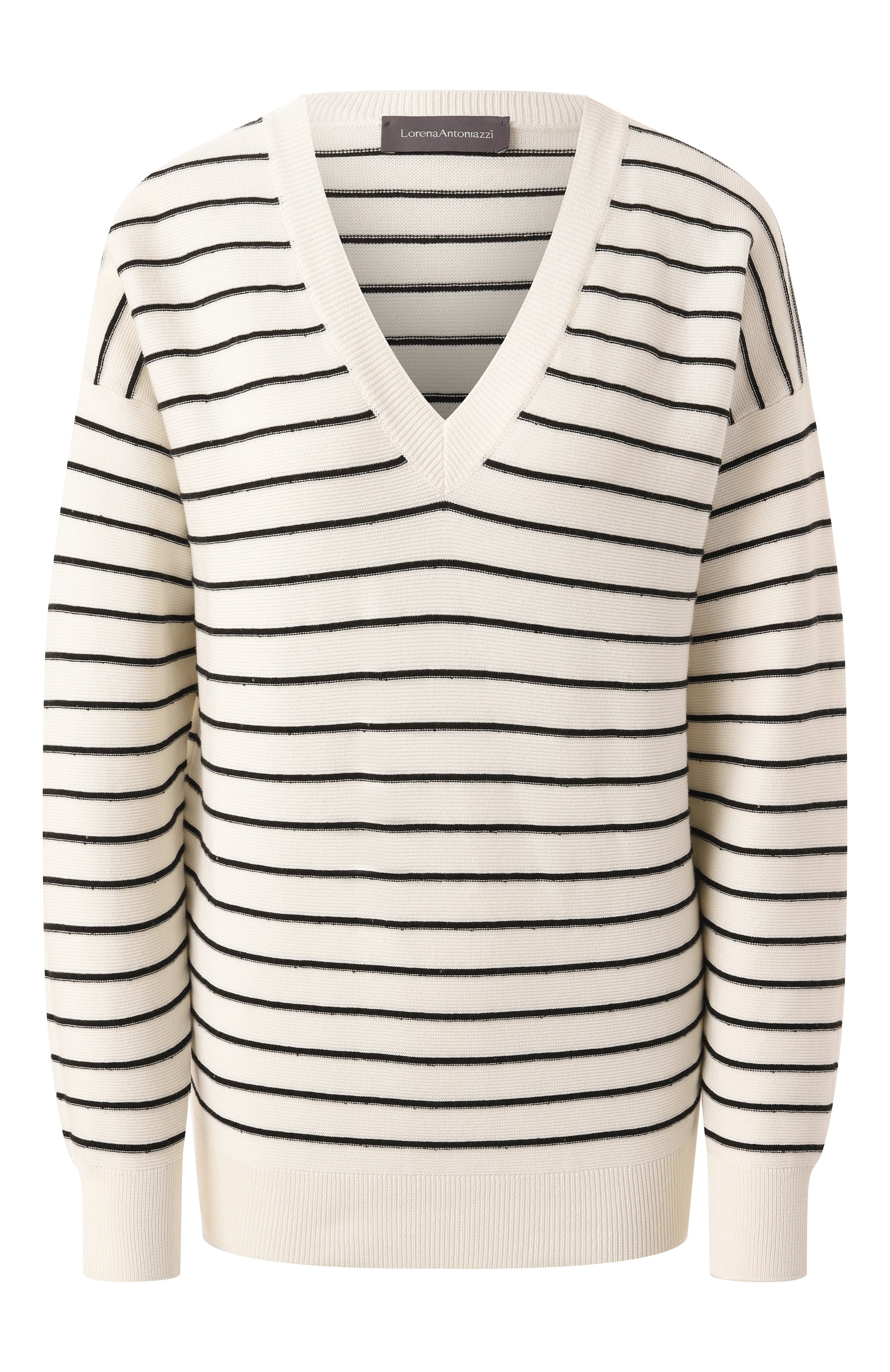 Пуловер из хлопка и шелка LORENA ANTONIAZZI, арт. P25115VM53A/3039, фото 1