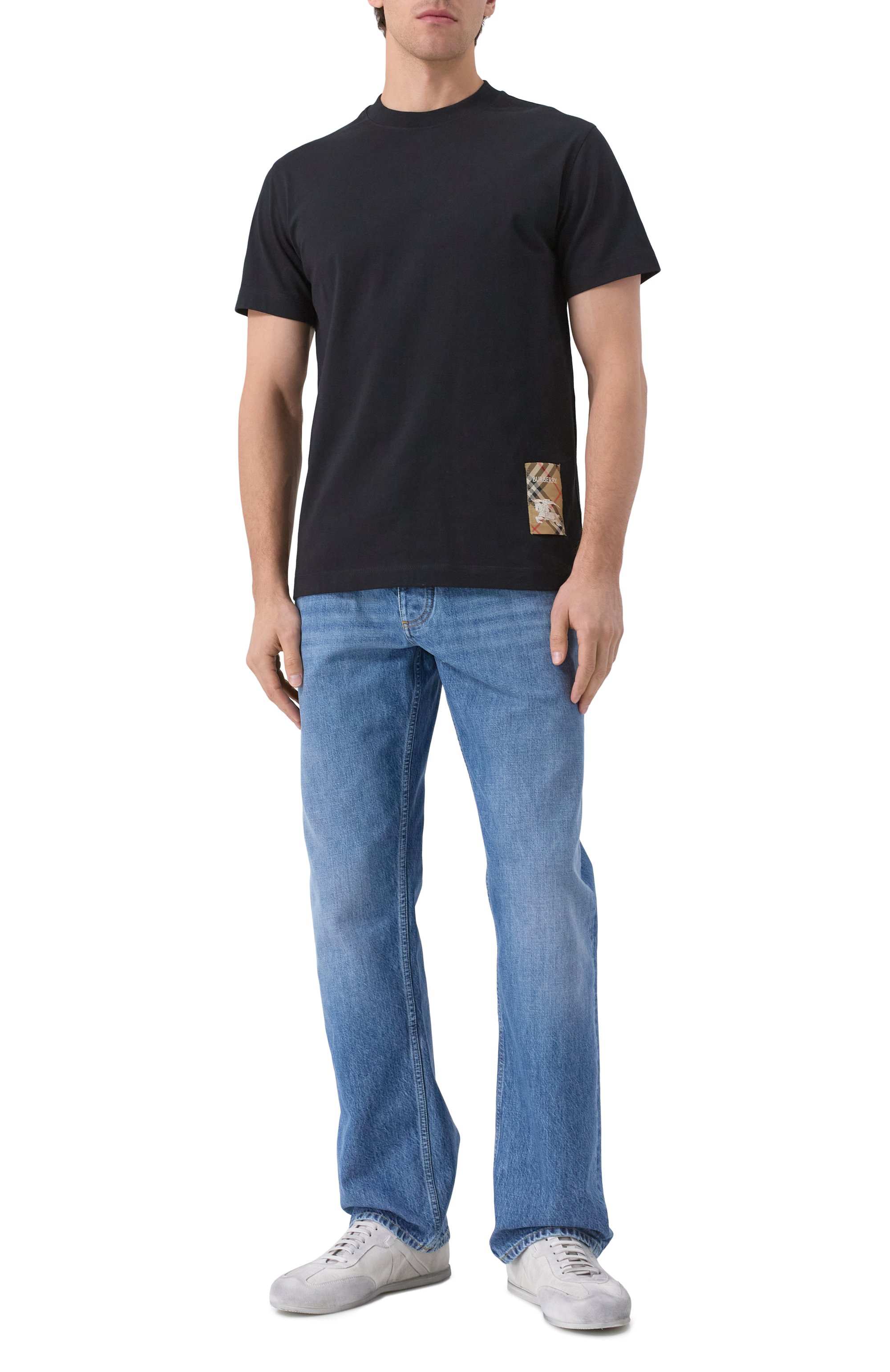 Хлопковая футболка BURBERRY, арт. 8104889, фото 2