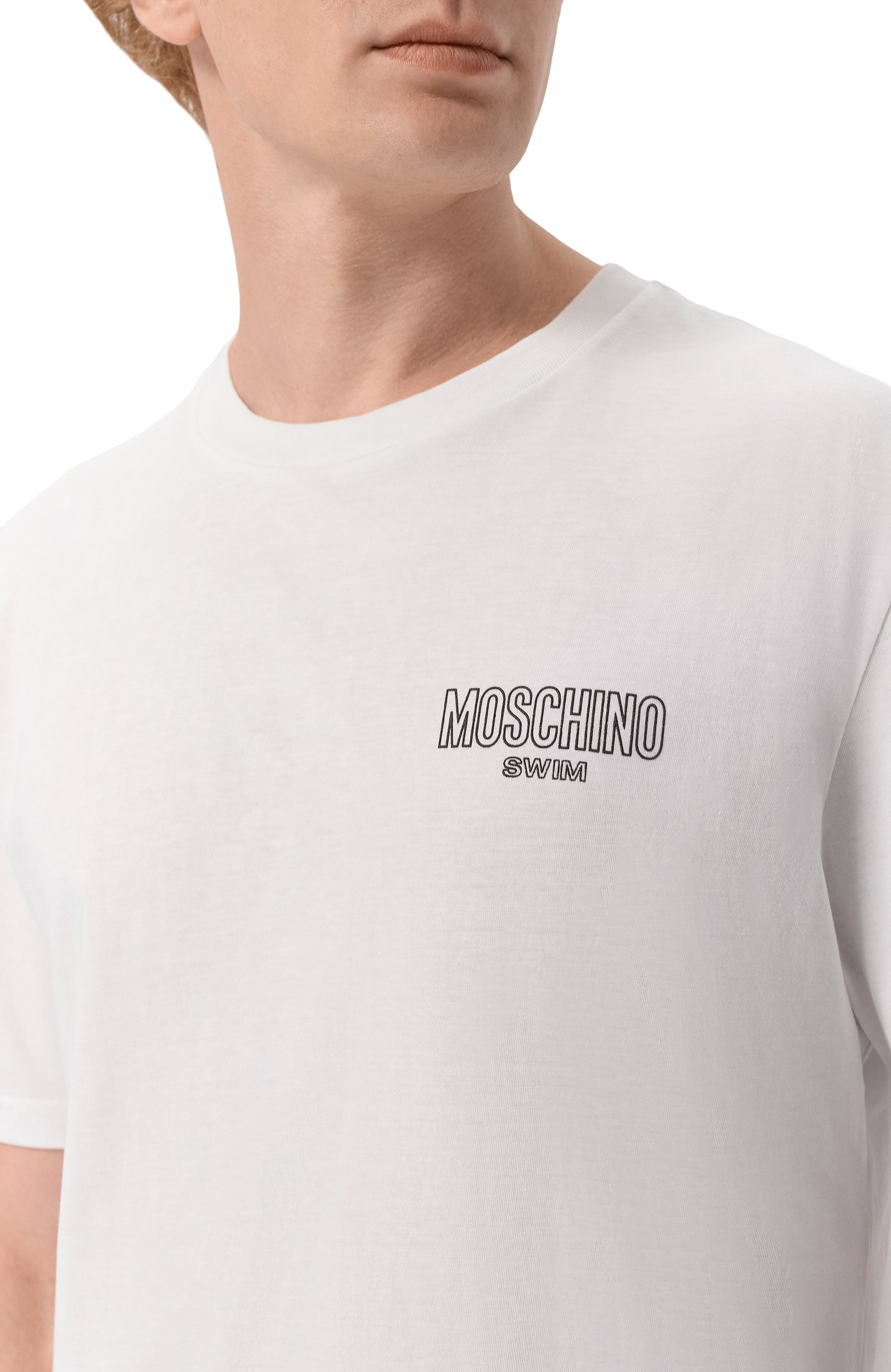 Хлопковая футболка MOSCHINO, арт. A0701/9421, фото 5