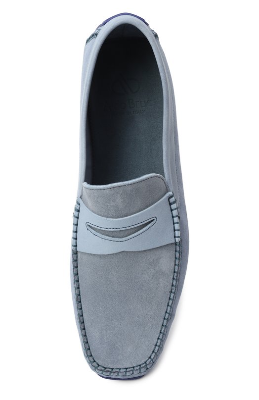 Замшевые мокасины Aldo Brue AB0136S-DKDS.S Голубой  AB0136S-DKDS.S Фото 6