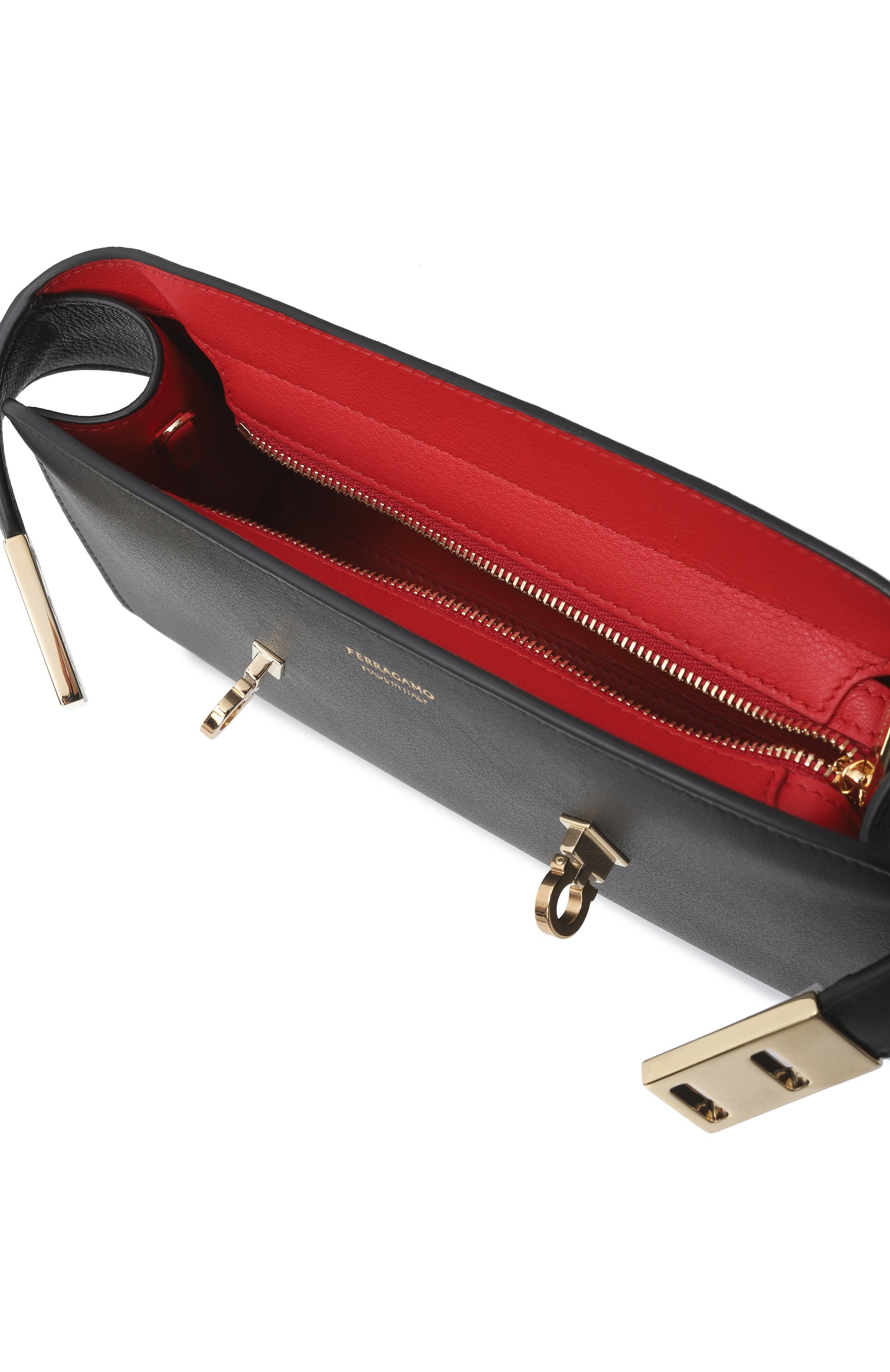 Сумка hug mini FERRAGAMO черного цвета по цене 227500 руб., арт. 218964/774623, фото 5 Сумка hug mini FERRAGAMO, арт. 218964/774623, фото 5