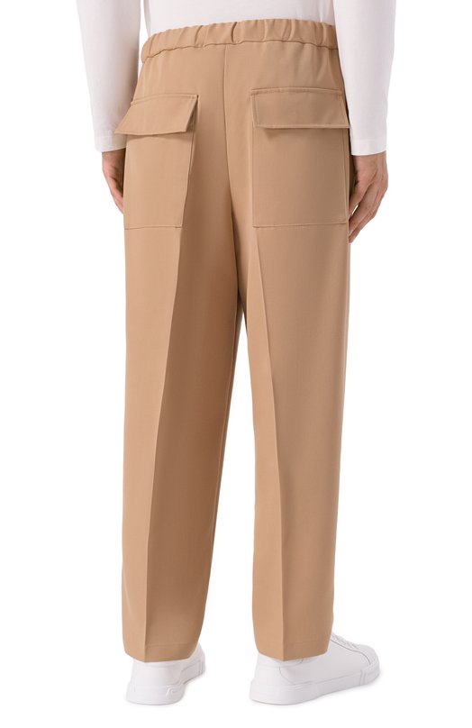 Шерстяные брюки Jil Sander J21KA0012-J40002 Бежевый  J21KA0012-J40002 Фото 4