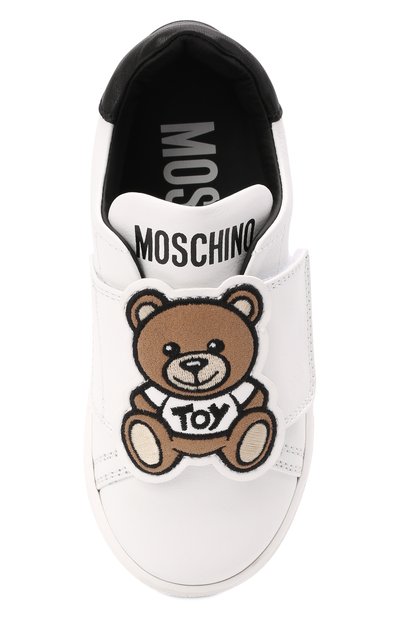 Кожаные кеды MOSCHINO, арт. 70215/KIPS/KIPS/28-35, фото 4