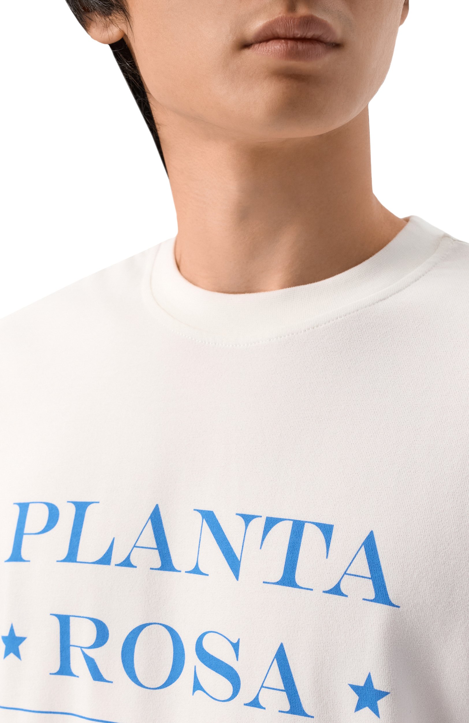Хлопковая майка PLANTA ROSA белого цвета по цене 10500 руб., арт. PR/T017/PACIFIC/220VELVET, фото 6 Хлопковая майка PLANTA ROSA, арт. PR/T017/PACIFIC/220VELVET, фото 6