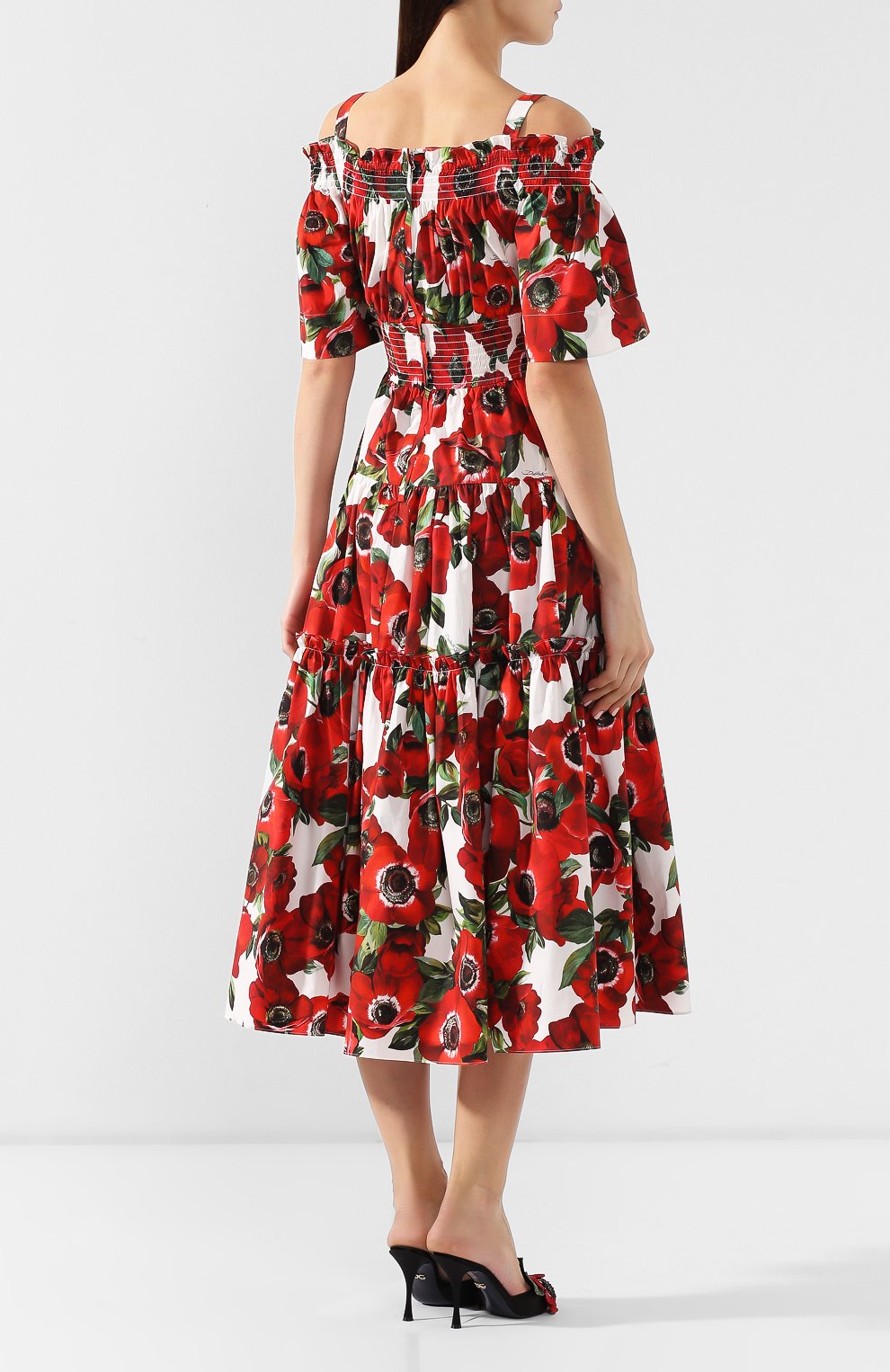 Хлопковое платье DOLCE & GABBANA, арт. F68E1T/HS5DP, фото 4