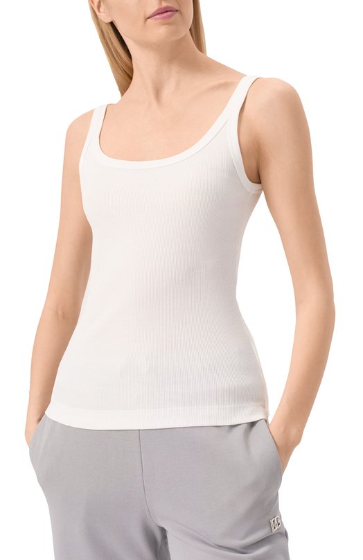 Хлопковая майка Dolce & Gabbana F8U09T/FU7AV Белый  F8U09T/FU7AV Фото 3