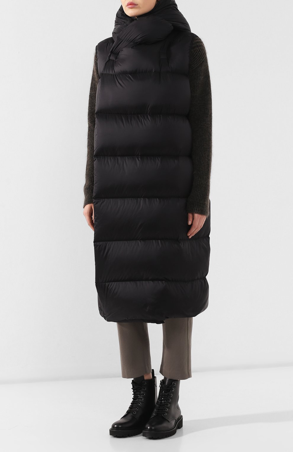 Пуховый жилет RICK OWENS черного цвета по цене 89200 руб., арт. RP19F5914/NZD3, фото 3 Пуховый жилет RICK OWENS, арт. RP19F5914/NZD3, фото 3