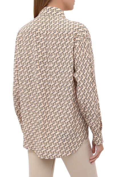 Шелковая рубашка BURBERRY, арт. 8032108, фото 4