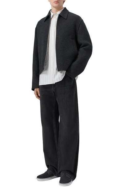 Мужские кеды из нубука FERRAGAMO, арт. 02A000/786