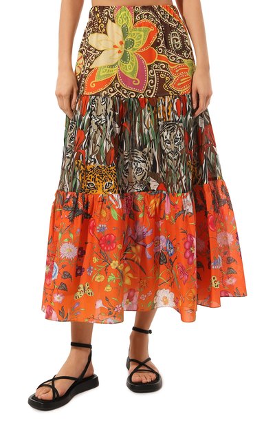 Хлопковая юбка GUCCI, арт. 577899 ZAB1R, фото 3