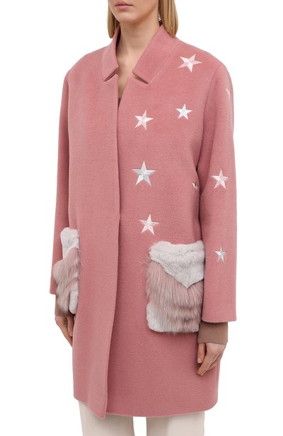 Шерстяное пальто SEVEN LAB, арт. C20-002 coral, фото 3