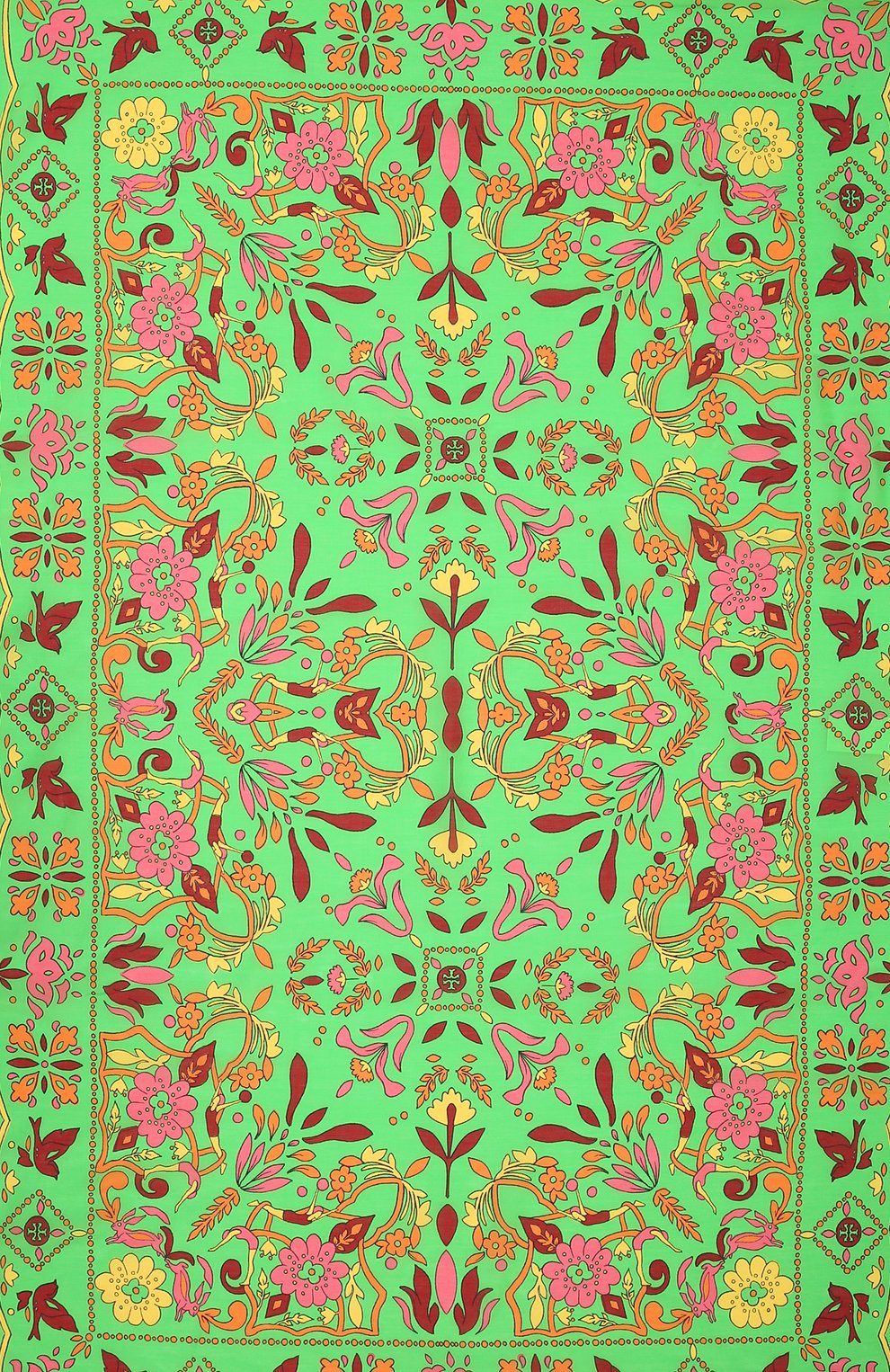 Парео из хлопка и шелка TORY BURCH разноцветного цвета по цене 20950 руб., арт. 83456, фото 2 Парео из хлопка и шелка TORY BURCH, арт. 83456, фото 2