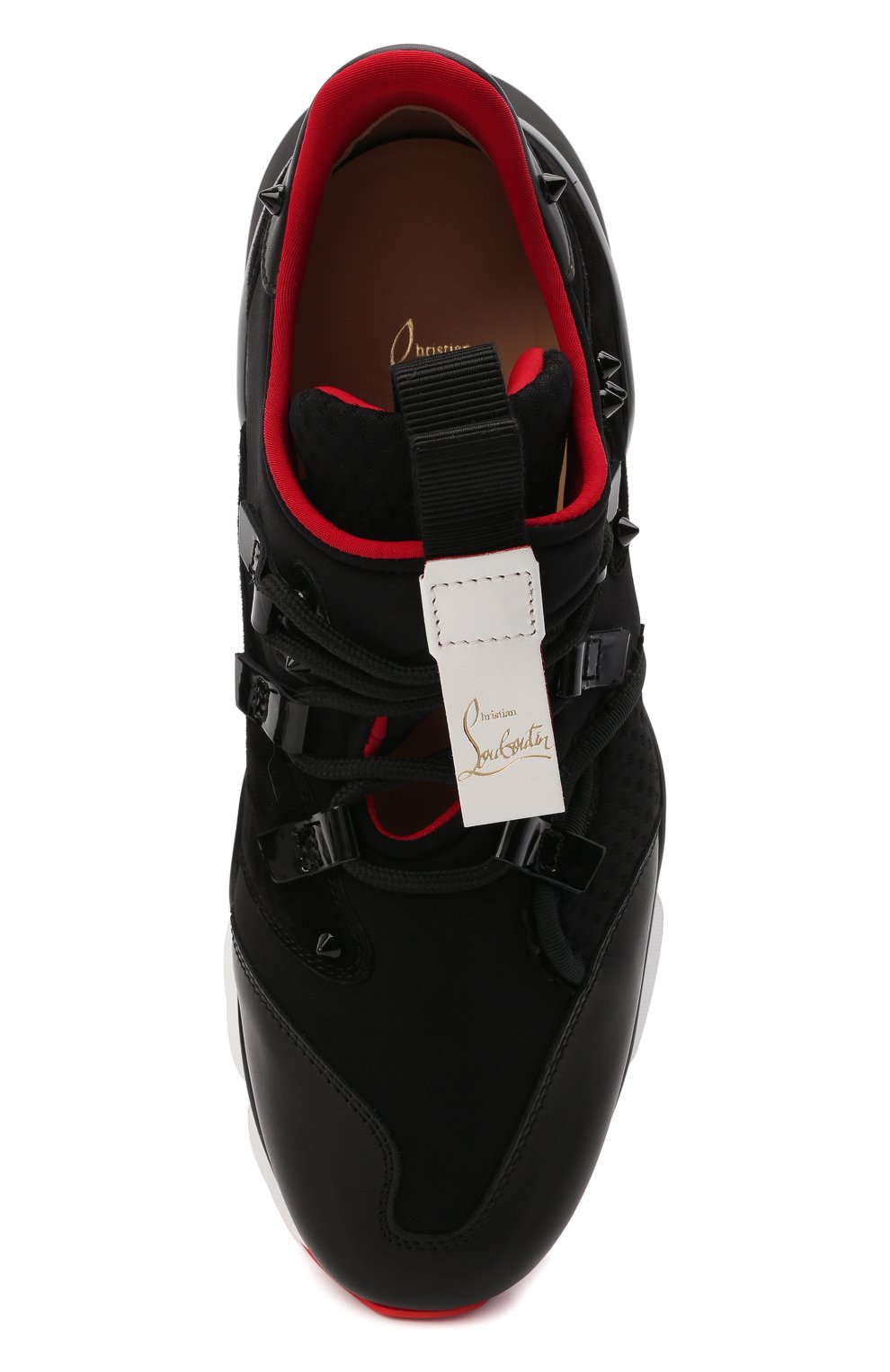 Комбинированные кроссовки runner donna CHRISTIAN LOUBOUTIN, арт. 3191573/RED RUNNER D0NNA FLAT, фото 5