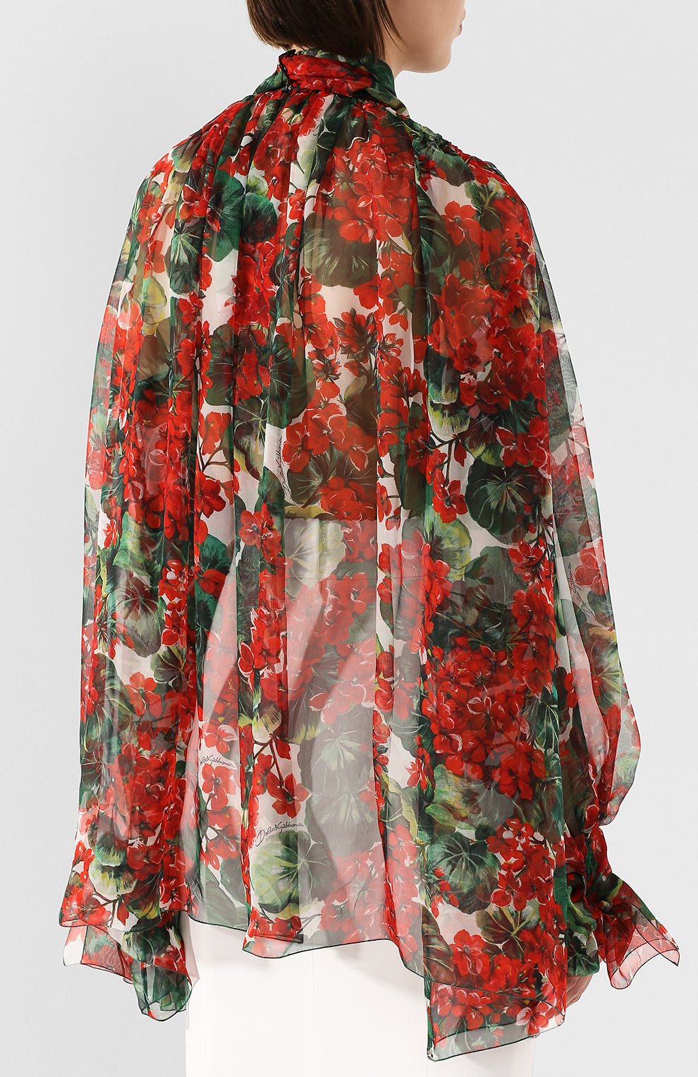 Шелковая блузка DOLCE & GABBANA, арт. F71Y6T/HS1ZV, фото 4