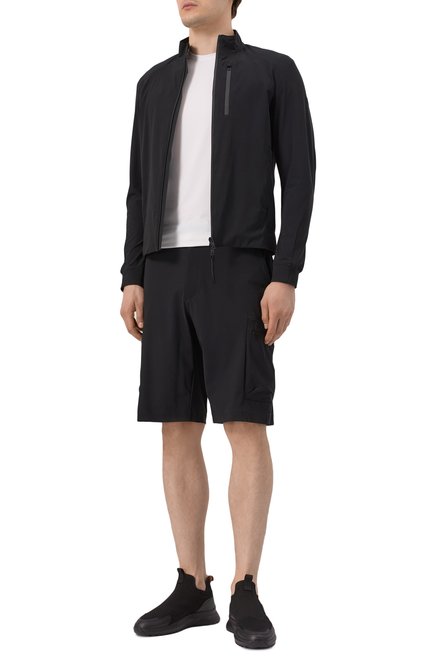 Мужские текстильные кроссовки BALLY черного цвета, арт. MSK09V/TE032 | Фото 2 (Матери�ал внешний: Текстиль; Материал сплава: Проставлено; Подошва: Массивная; Драгоценные камни: Проставлено; Материал внутренний: Натуральная кожа)