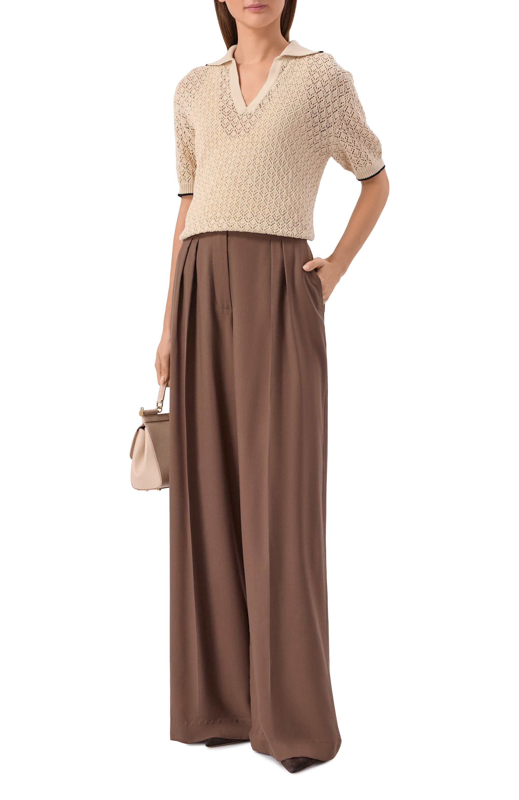 Хлопковое поло AGNONA, арт. K311055E/7C080PE, фото 2