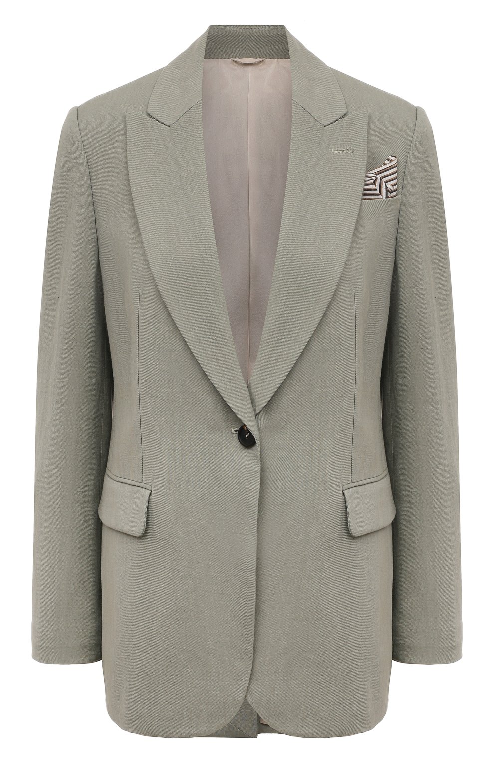 Жакет из вискозы и льна BRUNELLO CUCINELLI,  арт. MH1262333, фото 1
