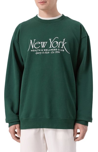 Хлопковый свитшот SPORTY AND RICH, арт. ST071606034GR10, фото 3