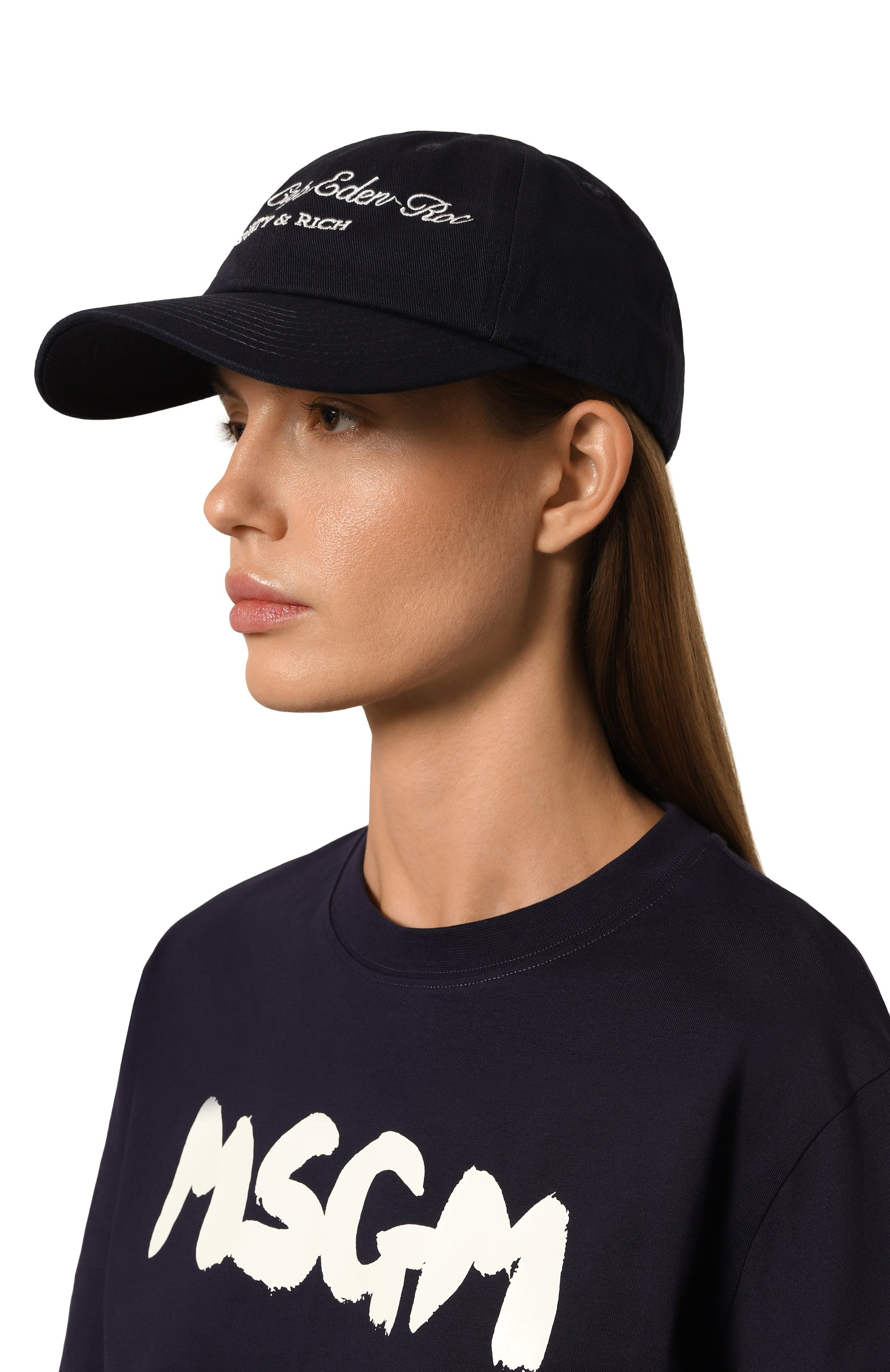 Хлопковая бейсболка sporty & rich х hotel du cap-eden-roc SPORTY AND RICH, арт. AC040501651BL32, фото 2