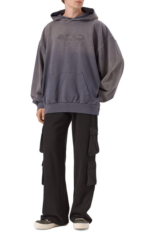 Кожаные кеды Hollywood Vintage Rick Owens RU02E1897/LC0LVS Хаки  RU02E1897/LC0LVS Фото 2