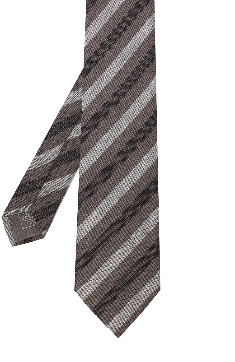 Галстук из смеси льна и шелка BRIONI коричневого цвета по цене 26600 руб., арт. 063I00/P7461, фото 2 Галстук из смеси льна и шелка BRIONI, арт. 063I00/P7461, фото 2