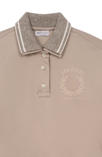 Хлопковое поло BRUNELLO CUCINELLI, арт. BL946E450A, фото 3