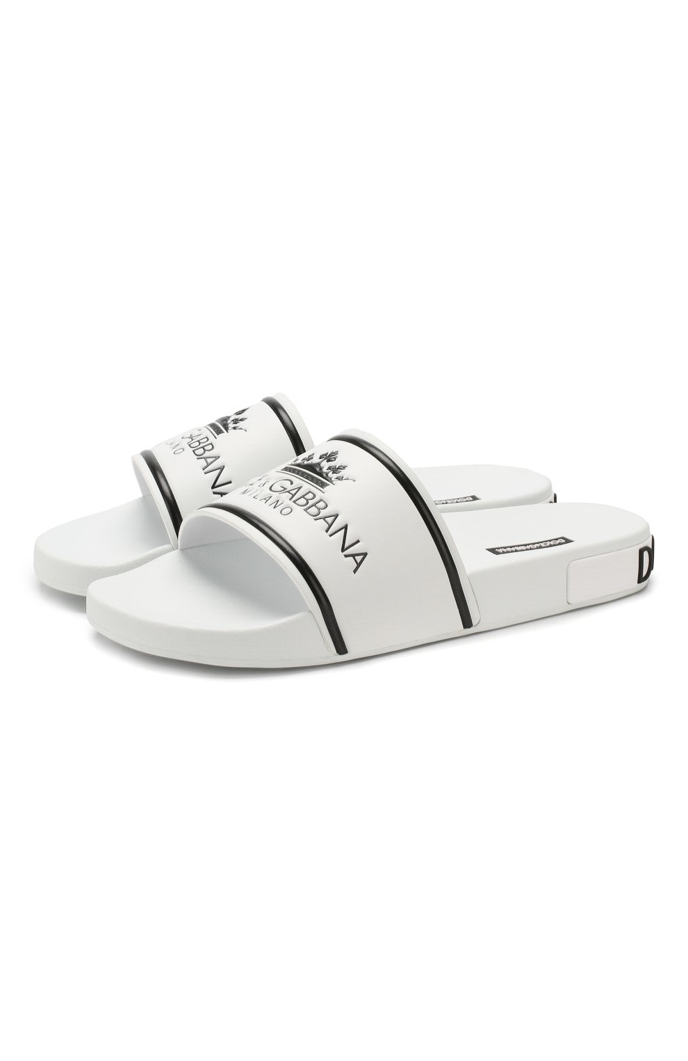 Кожаные шлепанцы saint barth DOLCE & GABBANA, арт. CS1646/AZ578, фото 1