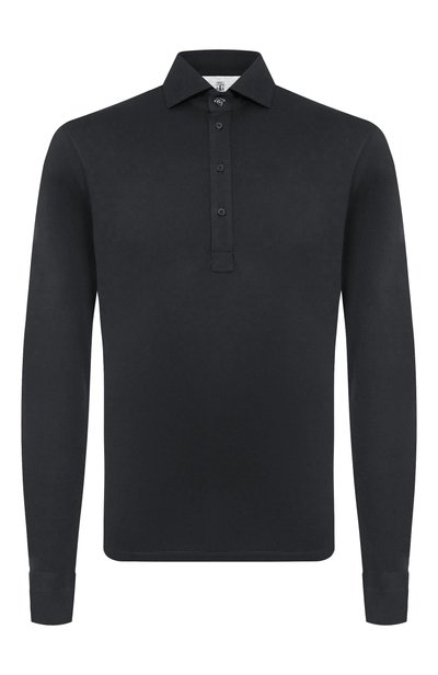 Мужское поло из шелка и хлопка BRUNELLO CUCINELLI, арт. MH8363914W