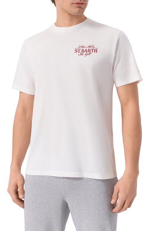 Хлопковая футболка MC2 Saint Barth ARN0004-00632I/ARN0TT WARM Белый  ARN0004-00632I/ARN0TT WARM Фото 3