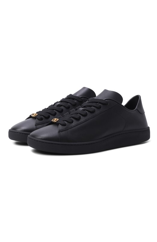 Кожаные кеды VG Royco Valentino 8Y0S0K34/BYA Чёрный 8Y0S0K34/BYA