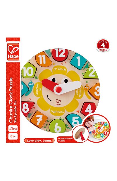 Игрушка-сортер часы HAPE, арт. E1622_HP, фото 3