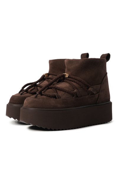 Женские замшевые полусапоги classic low platform INUIKII, арт. 1001.006.0012
