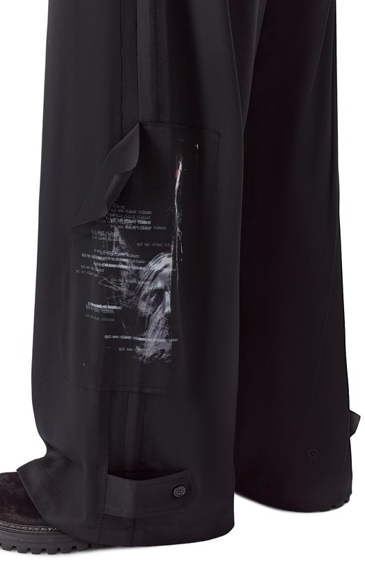 Шерстяные брюки Isabel Benenato UW36S26 Чёрный  UW36S26 Фото 5