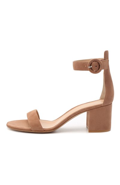 Замшевые босоножки versilia 60 GIANVITO ROSSI бежевого цвета по цене 87600 руб., арт. G60357.60RIC.CAMPRAL, фото 4 Замшевые босоножки versilia 60 GIANVITO ROSSI, арт. G60357.60RIC.CAMPRAL, фото 4