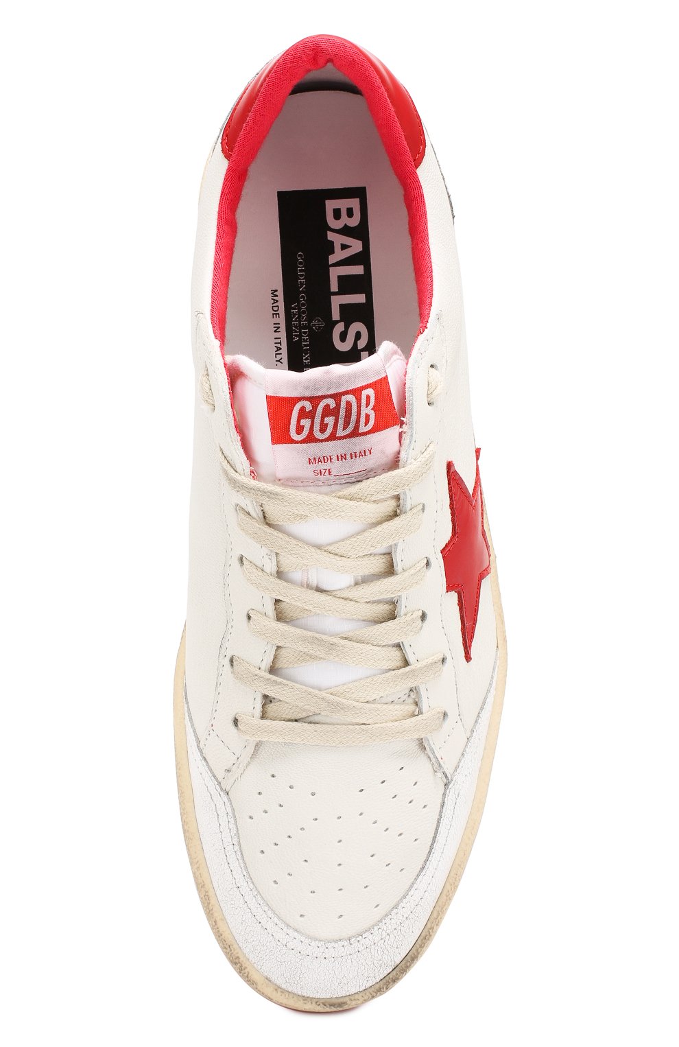 Кожаные кеды ball star GOLDEN GOOSE DELUXE BRAND, арт. G34WS592.A5, фото 5