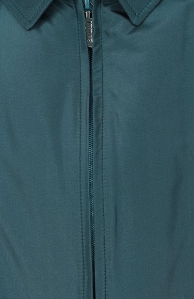 Шелковый бомбер ZILLI бирюзового цвета по цене 791500 руб., арт. AFAXH1M0619VFRI00/62+, фото 5 Шелковый бомбер ZILLI, арт. AFAXH1M0619VFRI00/62+, фото 5