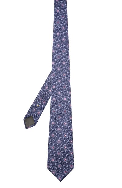 Шелковый галстук CANALI синего цвета по цене 14650 руб., арт. 18/HJ03405, фото 3 Шелковый галстук CANALI, арт. 18/HJ03405, фото 3