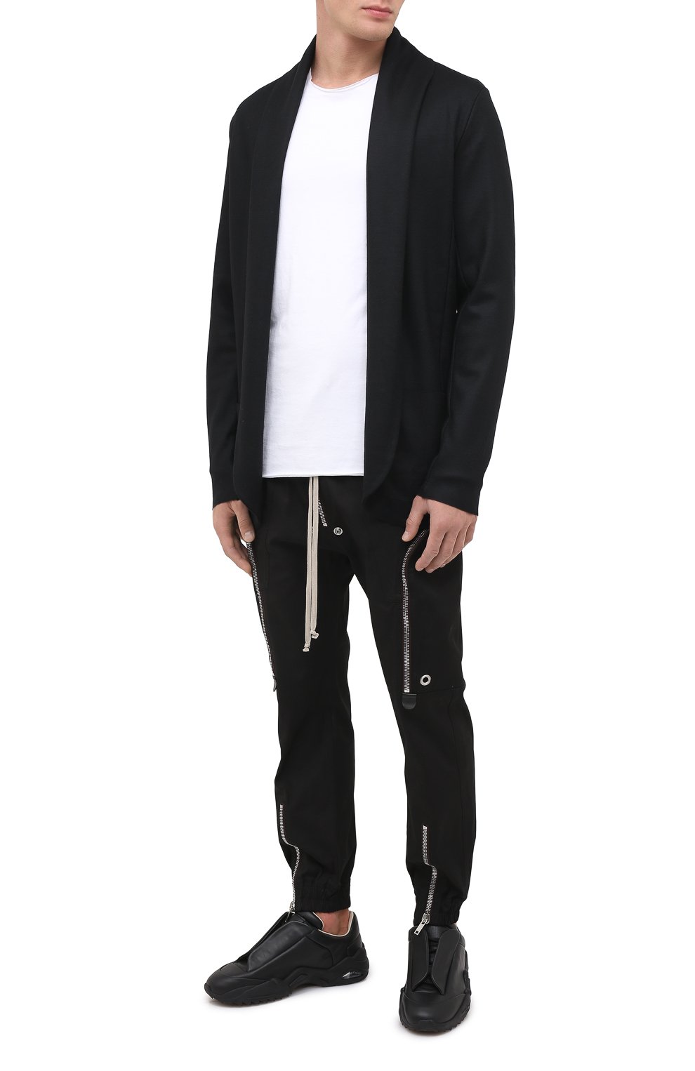 Шерстяной кардиган KAZUYUKI KUMAGAI черного цвета по цене 31150 руб., арт. AJ03-227, фото 2 Шерстяной кардиган KAZUYUKI KUMAGAI, арт. AJ03-227, фото 2
