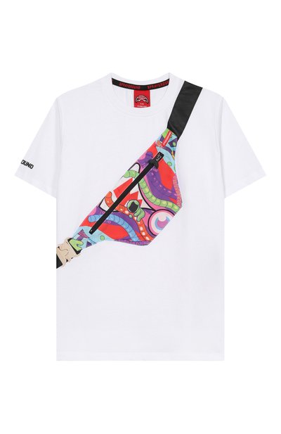Хлопковая футболка SPRAYGROUND, арт. SPY1402WHT