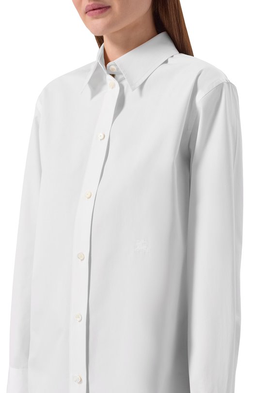 Хлопковая рубашка Burberry 8120787 Белый  8120787 Фото 5