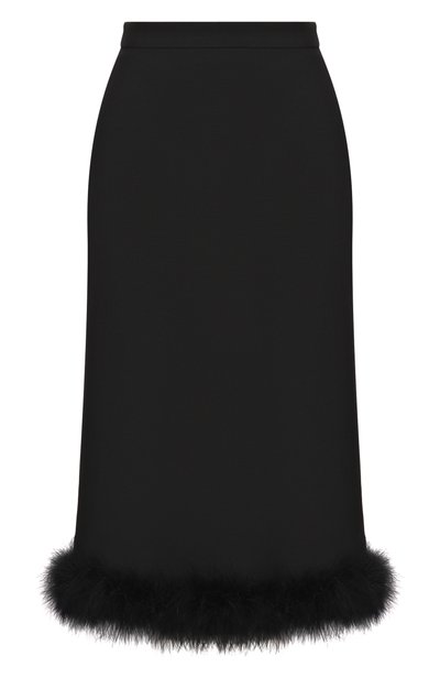 Женская юбка из шерсти и шелка VALENTINO, арт. 8B3RAEJ1/1CF