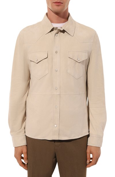 Замшевая куртка-рубашка BRUNELLO CUCINELLI, арт. MPCMI1721, фото 3