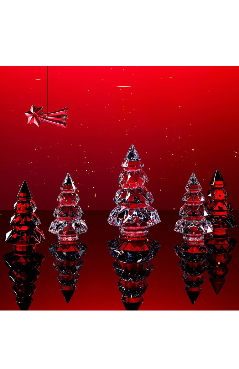 Скульптура ель louxor BACCARAT красного цвета, арт. 2 816 296 | Фото 2 (Региональные ограничения белый список (Axapta Mercury): Не проставлено; Нос: Не проставлено; Коллекция: Noel; Ограничения доставки: fragile-2)
